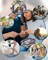 Crochet Kit for Beginners with 15 Colors Yarn and Introduction Book, 71pcs Crochet Starter Kit Everything for Adult, Learn to Crochet Kit with Soft Grip Crochet Hooks and Blue Cat Bag